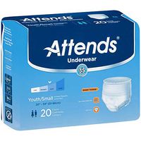 Attends Underwear Youth/Small 22"-36"