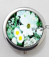BlackKey Wildflower flowers 3-Compartment Decorative Pocket Gift Box Case Organizer for Pill, Color 1 -1302