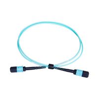 MPO-MPO Patch Cord, OM3 Multimode Fiber, 8-core Fiber for QSFP+Transceivers Application, 1-Meter(3.3ft) (1m/3.3ft)
