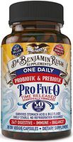 Probiotics and Prebiotic - One Daily - 50 Billion CFU - by Dr Benjamin Rush Five-0 - Shelf Stable - Best for Weight Loss, Digestive Immune Health