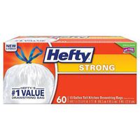 Hefty Odor Block Tall Kitchen Drawstring Bag 13 gallons 60 ct