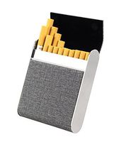 BeeChamp Home Rolled Cigarette Holder Pocket Carrying Hard Case for 20 Cigarettes (Grey)