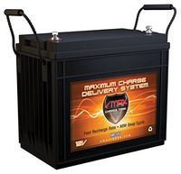 VMAX MR147-155 12V 155Ah AGM Deep Cycle Marine Battery for Minn Kota Pontoon 55 Hand Control 12V 55lb Trolling Motor