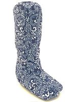 My Recovers Walking Boot Cover for Fracture Boot, Fashion Cover in Navy Paisley, Tall Boot, Made in USA, Orthopedic Products Accessories (XL)