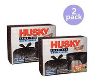 Husky HKK55030B True Tie 55-Gallon Drum Liners, 30-Count...