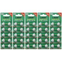 LWHN Watch Alkaline Battery Button Cell LR1130 AG10 Pack of 50 Batteries