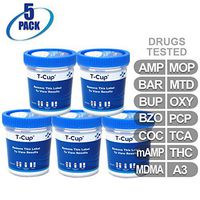 MiCare [5pk] - 13-Panel Multi Drug Test Cup (AMP/BAR/BUP/BZO/COC/mAMP/MDMA/MOP/MTD/OXY/PCP/TCA/THC with A3) #MI-TDOA-2135A3
