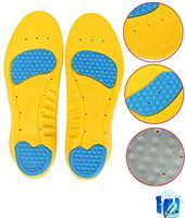 Sport Insoles Flex Insole Relieve Plantar Fasciitis Gel Cushion Insoles Heel Spurs & Foot Pain Shock Absorption Breathable Shoe Inserts Memory Foam Insoles for Men & Women