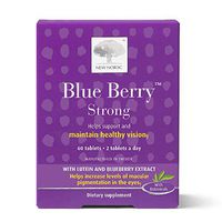 New Nordic Blue Berry Strong, 60 Tablets, Pack of 1