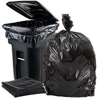 Plasticplace 95-96 Gallon Garbage Can Liners │ 2 Mil │ Black Heavy Duty Trash Bags │ 61” x 68”, 25 Count