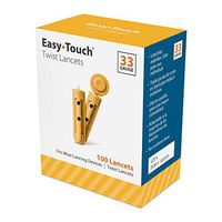 EasyTouch Twist Lancets - 33 G, (100 per Box)