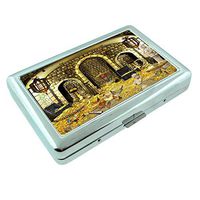 Pirate Treasure Booty S6 Silver Cigarette Case Metal Wallet Id Holder King & 100's 4" X 2.75" RFID Protection