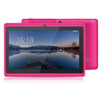 YUNTAB 7 inch Android Tablet - 1.5 Ghz Quad Core CPU, with WiFi, 1GB RAM, 8GB ROM, 1024x600 HD Touch Screen, Pre-Loaded Google Play Store & Games, Dual Camera(Pink)