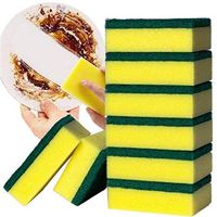 20 Pack Home Kitchen Double Layer Soft Strong Water Absorption Dishwashing Sponge Sponges