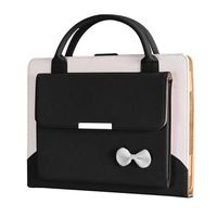 TechCode Case for iPad Mini 5th Generation, PU Leather Slim Stand Case Cover with Handle Pocket Business Portable Handbag Carrying Case for 7.9 inch iPad Mini 5 / iPad Mini 4 (Black