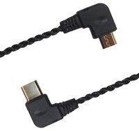 KK-TC-MC HIFI Cable，Right Angle USB type C to Right Angle OTG Micro USB Cable, For PHA-1，PHA-2，PHA-3，CHORD Electronics Mojo,6N OCC Wire, KK-TC-MC