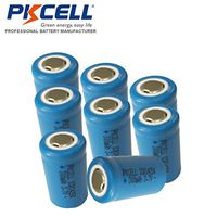 3.7v 14250 Li-ion Lithium Rechargeable Batteries, 1/2 AA Size 300mAh,8 Counts