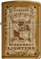 Zippo Genuine Zippo Vintage Windproof Lighter Bradford PA Poster Toffee New Rare