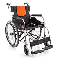 Wheelchair Aluminum Alloy Fold Light, Manual Travel Walker Elderly/Disabled Nursing Push Portable Travel