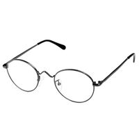 Cyxus Vintage Retro Blue Light Filter Glasses Round Anti Eyestrain Redness Metal Frame (8702T08,Gunmetal Frame)