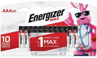 Energizer AAA Batteries (20 Count), Triple A Max Alkaline Battery
