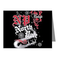 Note Cards (10 Pack) Christmas North Pole Santa Claus
