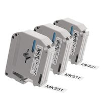 Itari Compatible Label Tape Replacement for Brother M-K231S, M Tape MK-231 MK231 M231 M-231, 12mm 0.47 Tape for PT-M95,PT-90,PT-80,PT-65,PT-70BM,PT-85,Black on White, 3 Pack