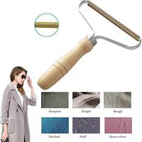 Portable Lint Remover,Clothes Fuzz Shaver ,Manual Brush Scratch Cut Tool Shaver,Portable Clothes Lint Wood Remover for Restoring Sweater Coat and Fabrics Sticky Lint Remover