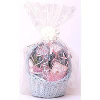 Clear Cello Basket Bag