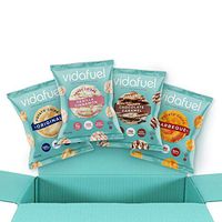 VidaFuel Healthy Chips & Sweet Crisps Variety Pack, Kidney Friendly, Heart Healthy, Dietitian Developed, No Artificial Sweeteners or Colors, No Sugar Alcohols, Low Calorie, 4 Flavors, Pack of 24