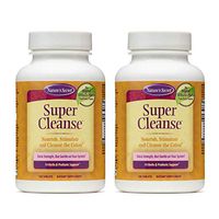 Nature's Secret Super Cleanse Extra Strength Toxin Detox & Gentle Elimination Body Cleanse, Digestive & Colon Health Support - Stimulating Blend of 14 Herbs with Probiotics - 100 Tablets (Pack of 2)
