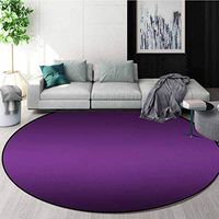DESPKON-HOME Ombre Round Area Rug,Cinema Curtain Movies Series Inspired Color Ombre Design Digital Artsy Styled Print Image Living Dinning Room & Bedroom Rugs Round-71 Inch,Purple