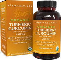 Organic Turmeric Curcumin Supplements with Black Pepper for Better Absorption | 1500mg High Potency Turmeric Pills Organic for Joint Support, Joint Supplements for Men & Women, 90 Tablets.