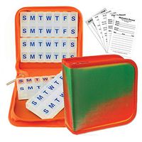 Pill Organizer Vitamins Travel Wallet Case Home 4 / 8 weeks #POM-R003#