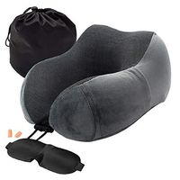 Euone  Travel Pillows, Neck Pillow Aircraft Travel Memory Foam Support Office Head Rest Cushion New