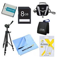 EN-EL5 Battery Kit 8GB SD Card, Card Carry Case, LCD Screen Protector Deluxe Carrying Case Micro fiber Cleaning Cloth 60 tripod Screen Protectors Nikon CoolPix P510 P520 P530 P500 P100 P90 P6000 P80