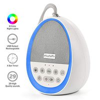 Skatolly Baby White Noise Machine, Portable Sleep Sound Machine with Blending LED Lights, All Night White Noise Machine Suitable for Kids and Adults (Mix Color Noise Machine)