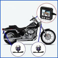 Biker's Camera, Sykik Rider Sybc6 Motorcycle Action Camera, Sport Camera with DVR. with Front Camera and Back Camera, 2" LCD Monitor with Picture in Picture