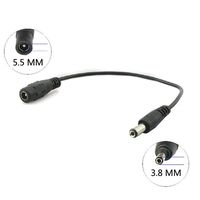 Guy-Tech Replacement DC Adapter Plug Converter 5.5mm x 2.5mm Female Plug to 3.8mm x 1.35mm Male Plug Cable Cord Wire Lead Barrel Tip