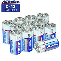 ACDelco C Batteries, Super Alkaline Battery, 12 Count Pack