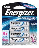 Energizer Ultimate e2 1.5 Volt AA Cylindrical Lithium Battery (12 Packs)