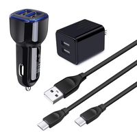 USB C Charger Set, Amtobo Dual Port USB Wall Plug with 2Pack 6.6ft Fast Charging Type C Cord Compatible with Samsung Galaxy Note10+/10/9/S10e/A50/S10/S10+/S9/S9+/A10e/A70/A80,Google Pixel 3/3a/2XL etc