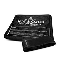 Gel Ice Pack– Reusable Cold & Hot Therapy Pack with Wrap for Pain, Arthritis, and Injuries of Knee, Shoulder, Foot, Back, Ankle, Neck, Hip, Wrist by PlayMakar® (Medium/Half Size, 7.5" x 11")