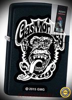 29055 Gas Monkey Garage Black Matte Discovery Lighter with Flint Pack - Premium Lighter Fluid (Comes Unfilled) - Made in USA!