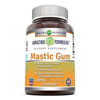 Amazing Formulas Mastic Gum 500 Mg 120 Capsules - Supports Gastrointestinal Health, Digestive Function, Immune Function and Oral Health - an All-Natural Remedy for Occasional Heartburn and Stomach