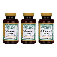 Swanson Goldenseal Root 120 Capsules (3 Pack)