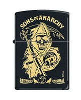 Zippo Sons of Anarchy Grim Reaper and Redwood Original Black Matte Pocket Lighter