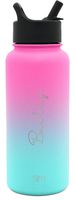Simple Modern 32 Ounce (Custom) Summit Water Bottles with Straw Lid - Vacuum Insulated Tumbler Double Wall Travel Mug 18/8 Stainless Steel Flask Ombre: Sorbet