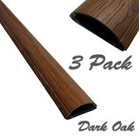ChordSavers WallSaver Cord Covers - 3 Pieces - Color: Dark Oak