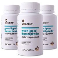 Xtend-Life Green Lipped Mussel Powder for Joint Health and Healthy InflammationManagement, 100% New Zealand Green Lipped Mussel Powder, Immune Support, 120 Capsules, 3 Pack
